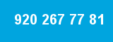 920 267 77 81 920 267 77 81